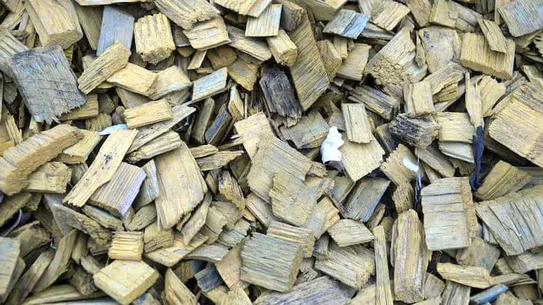 stack of wood chips