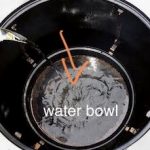 water bowl in smoker