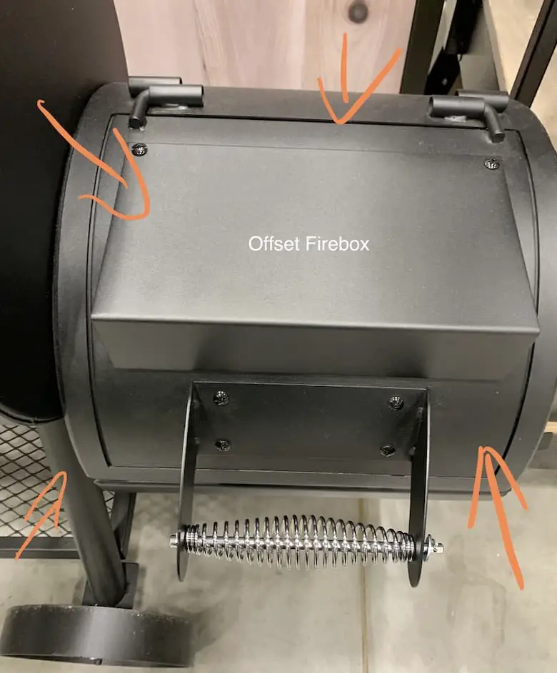offset smoker firebox