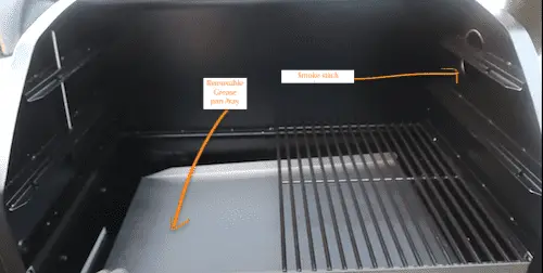 z grill-1000 cooking chamber