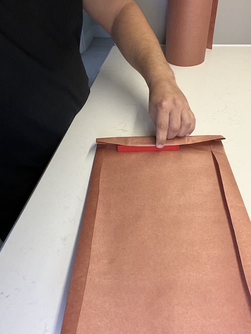 wrapping brisket using butcher paper