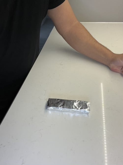 brisket wrapped using aluminum foil step step 6